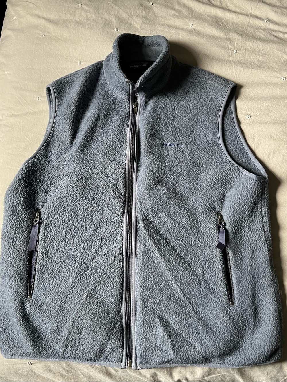 Patagonia Synchilla Blue Fleece Vest Size M